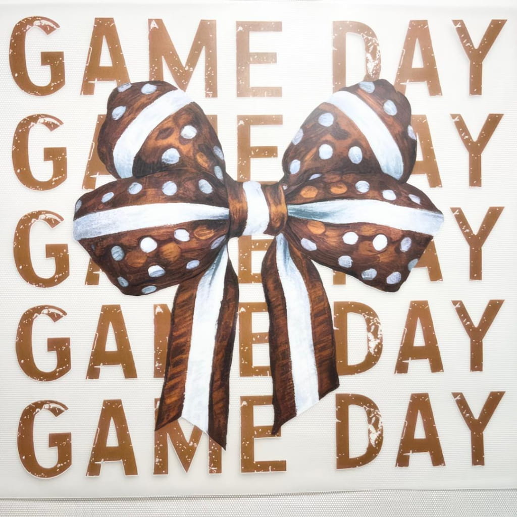 10inch Size DTF Heat Transfer ,Football ,Game Day