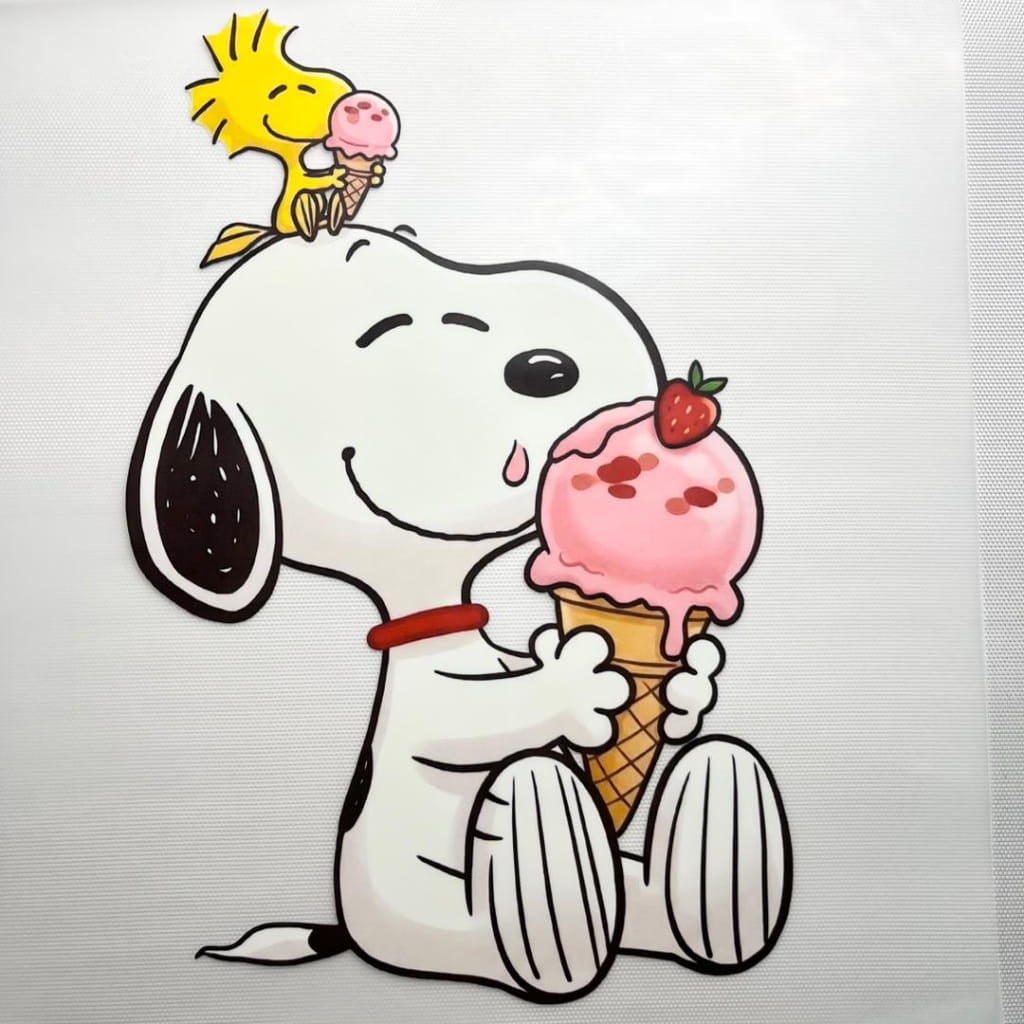 10inch Size DTF Heat Transfer ,Cartoon ,Snoopy
