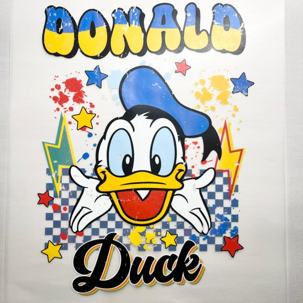10inch Size DTF Heat Transfer , Cartoon, Donald Duck