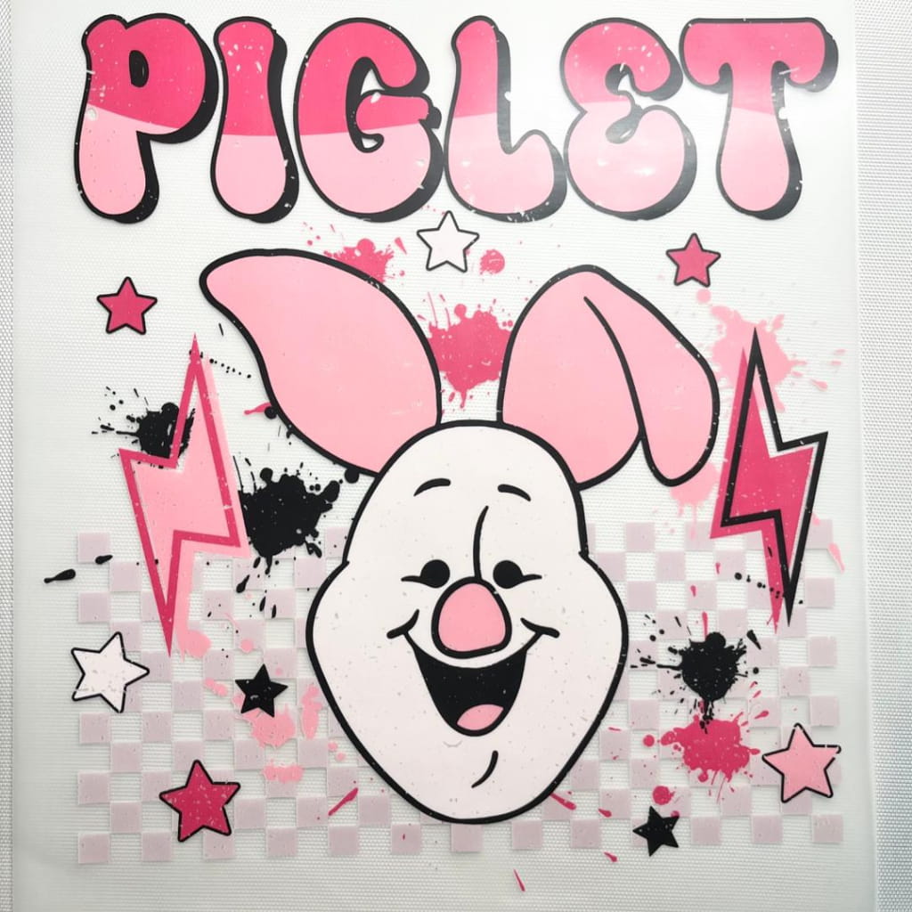 10inch Size DTF Heat Transfer ,Cartoon ,Piglet