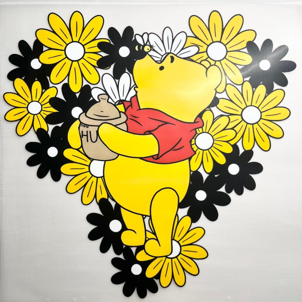 10inch Size DTF Heat Transfer ,Cartoon , Winnie Pooh