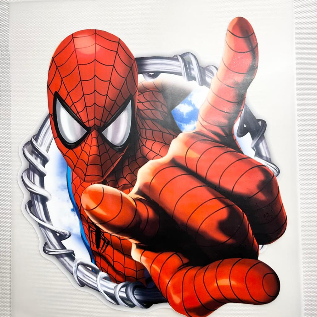 10inch Size DTF Heat Transfer ,Cartoon ,Hero ,Spiderman