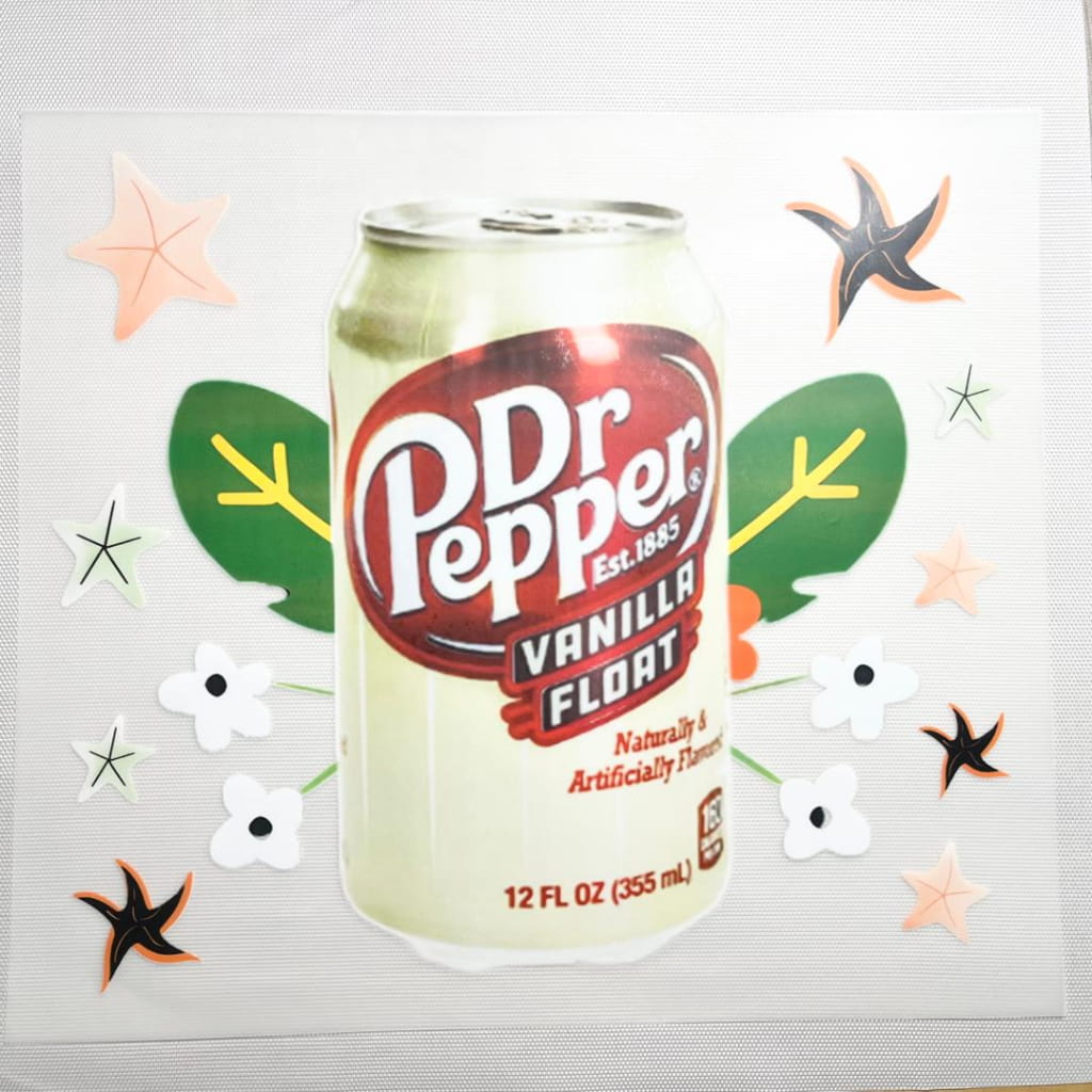 10inch Size DTF Heat Transfer ,Drink, DrPepper