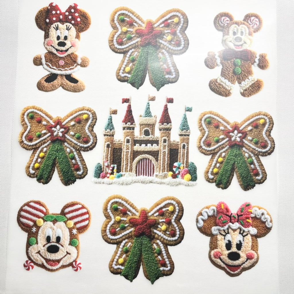 10inch Size DTF Heat Transfer ,Cartoon ,Micky And Minnie