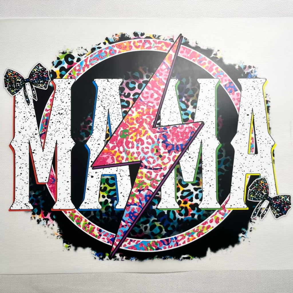 10inch Size DTF Heat Transfer ,Mom & Mama & Mother