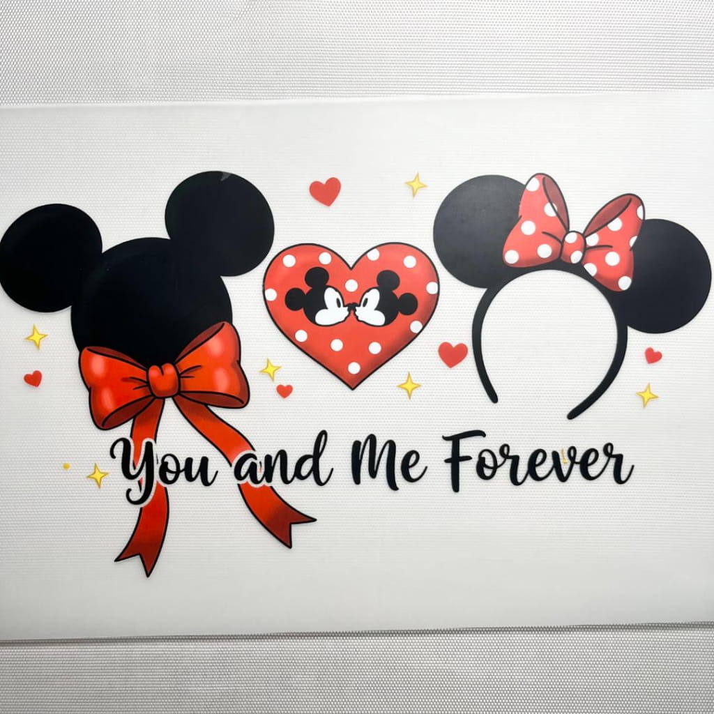 10inch Size DTF Heat Transfer ,Cartoon ,Micky And Minnie