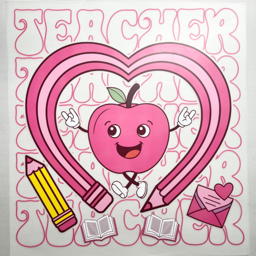 10inch Size DTF Heat Transfer ,Teacher