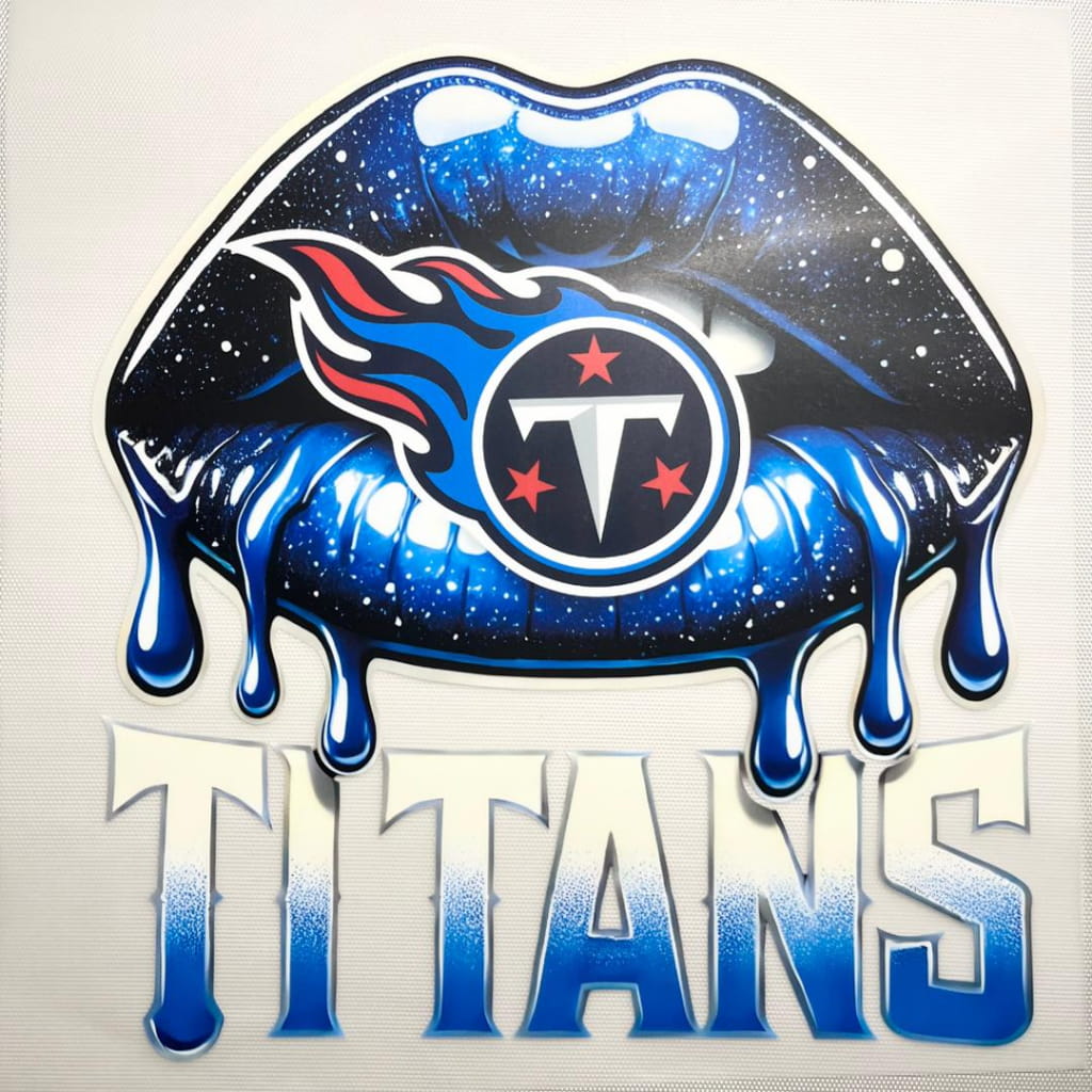 10inch Size DTF Heat Transfer ,Sports Team ,Football ,Titans