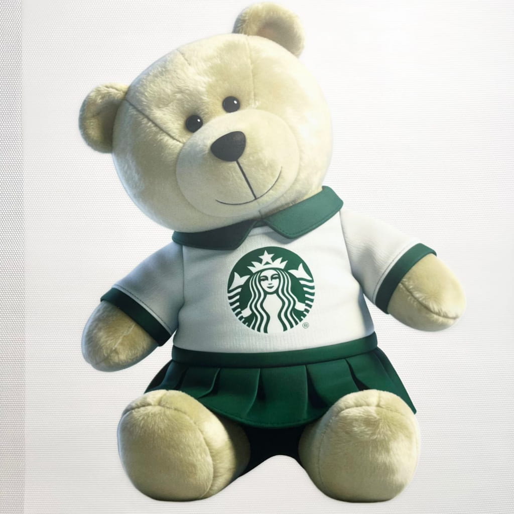 10inch Size DTF Heat Transfer, Starbuck Bear