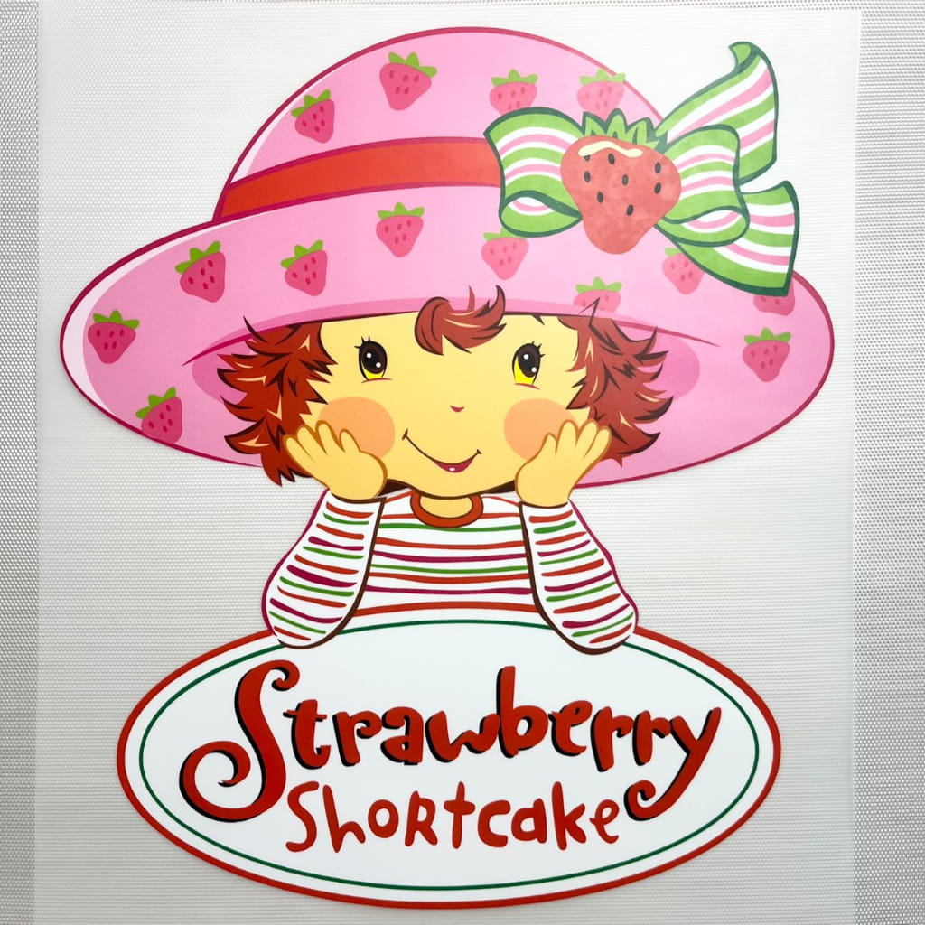 10inch Size DTF Heat Transfer, Cartoon ,Strawberry Shortcake