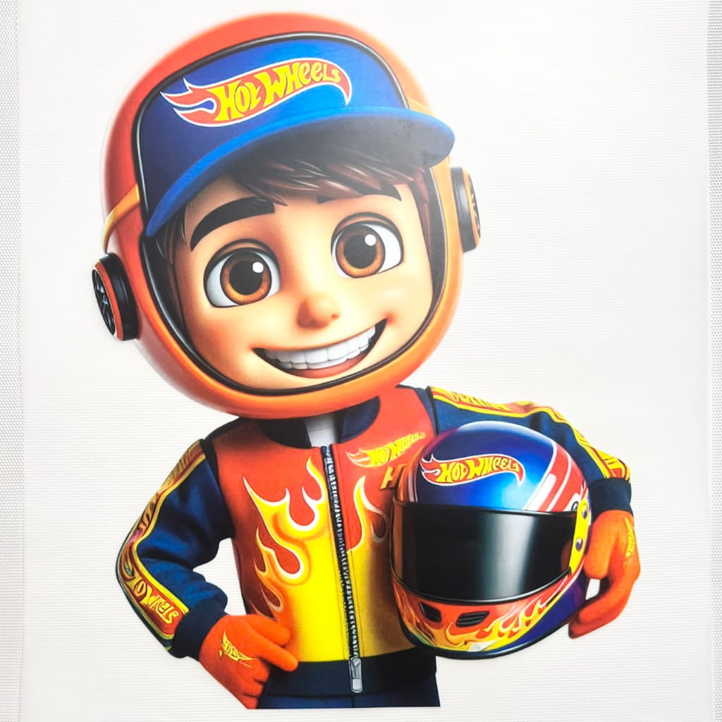 10inch Size DTF Heat Transfer, Cartoon , Hotwheels