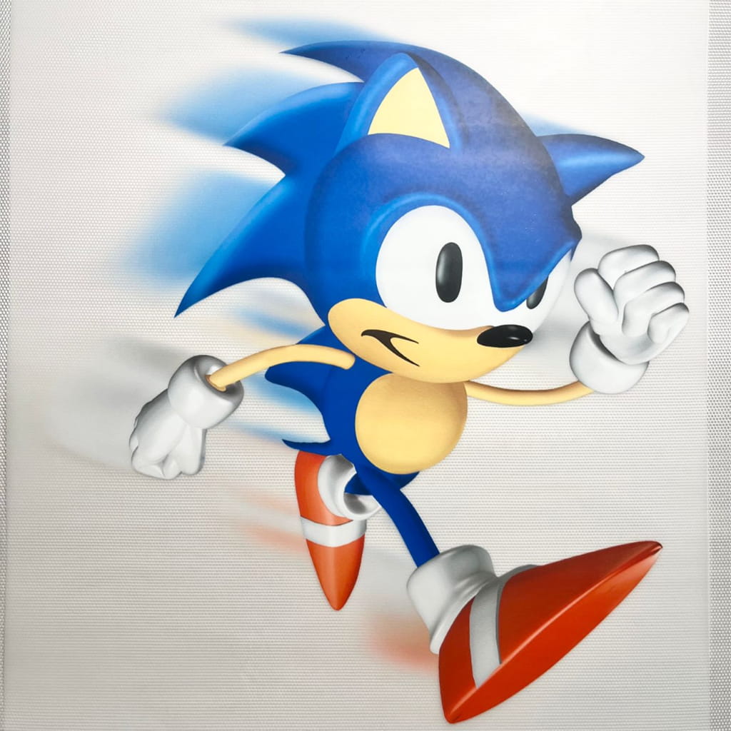10inch Size DTF Heat Transfer, Cartoon , Sonic