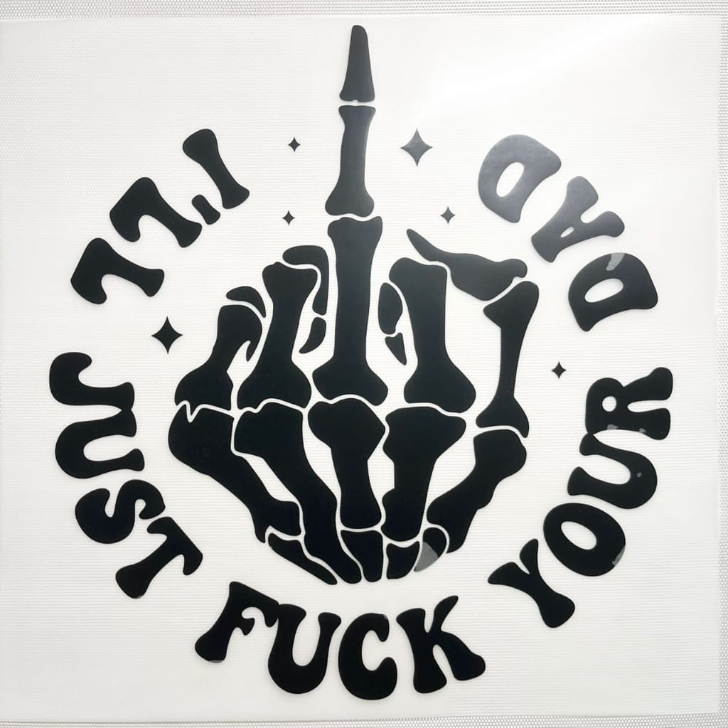 10inch Size DTF Heat Transfer,Bad Words , Middle Fingers