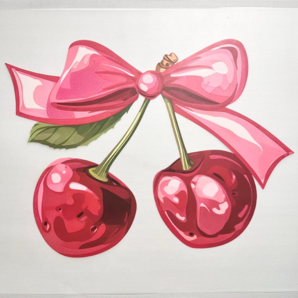 10inch Size DTF Heat Transfer, Cherry