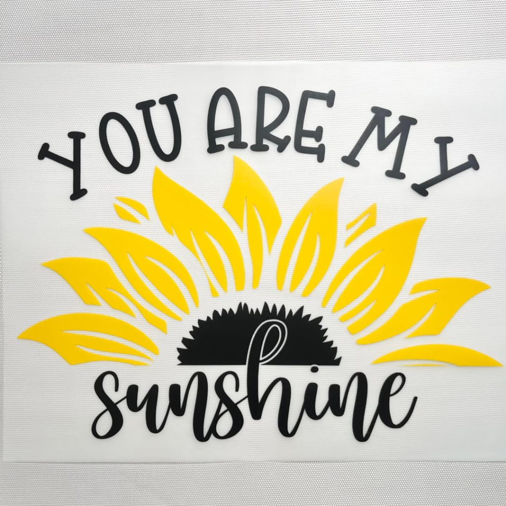 10inch Size DTF Heat Transfer,You Are My Sunshine , Positive Words & Sunflower