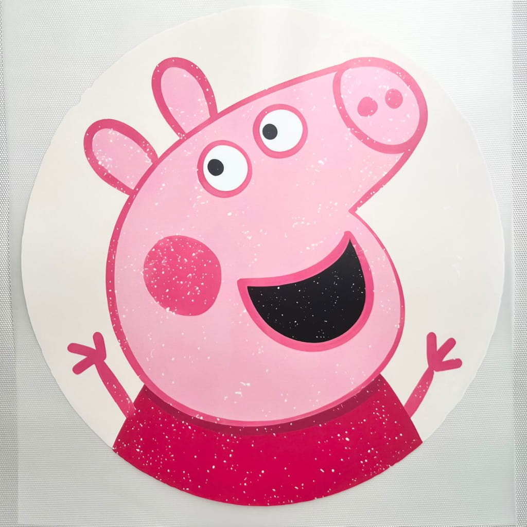 10inch Size DTF Heat Transfer, Cartoon ,Peppa