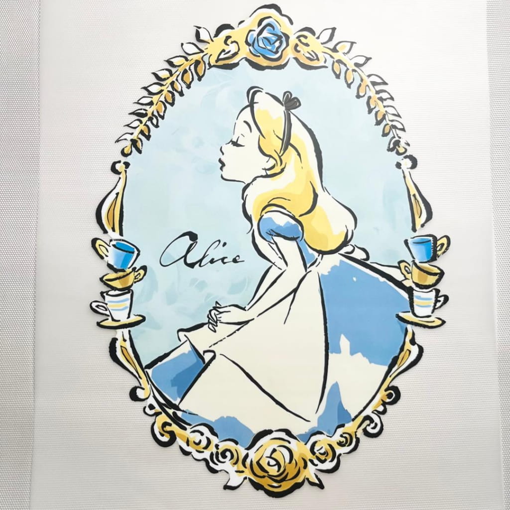 10inch Size DTF Heat Transfer, Cartoon ,Princess Alice In Worldland