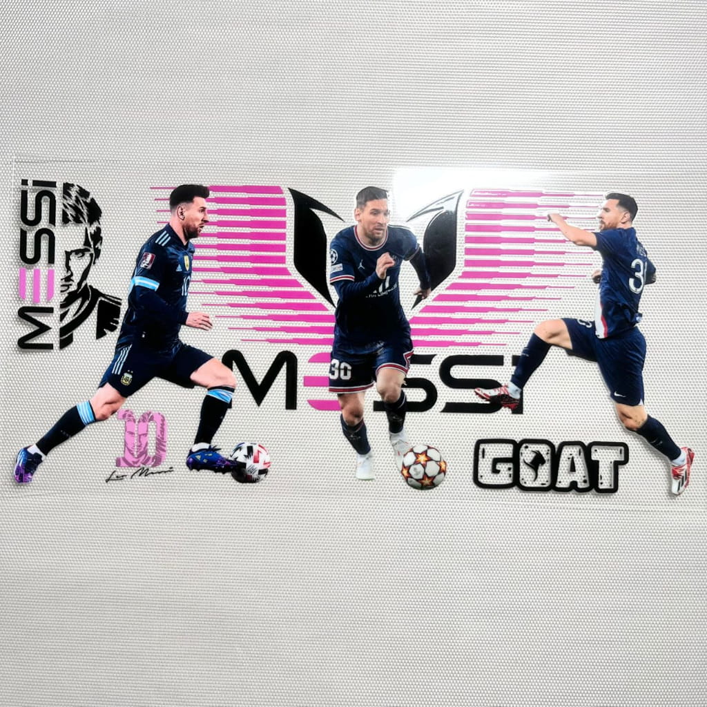 16oz UVDTF Cup Wraps, Soccer , Lion Messi