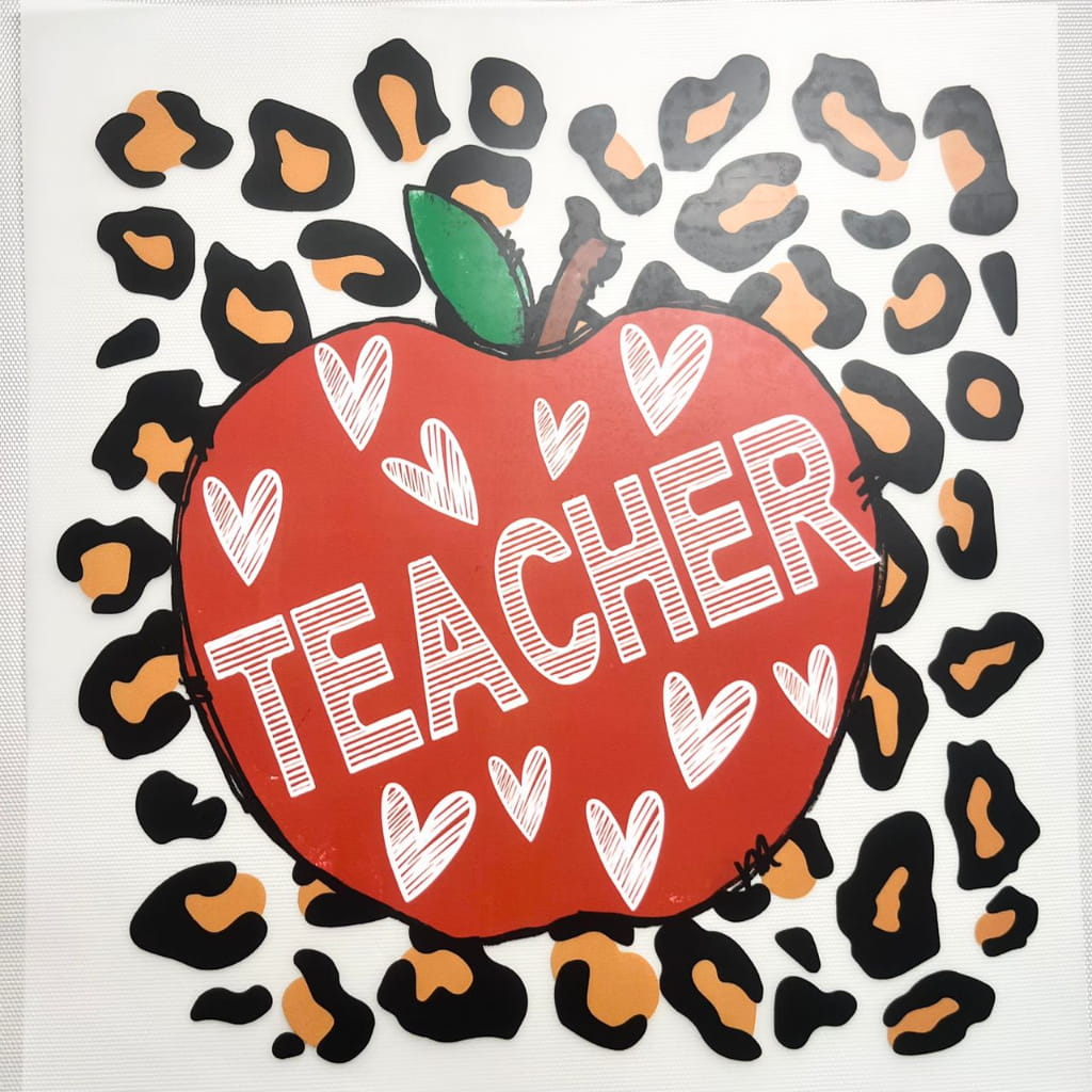 10inch Size DTF Heat Transfer, Teacher