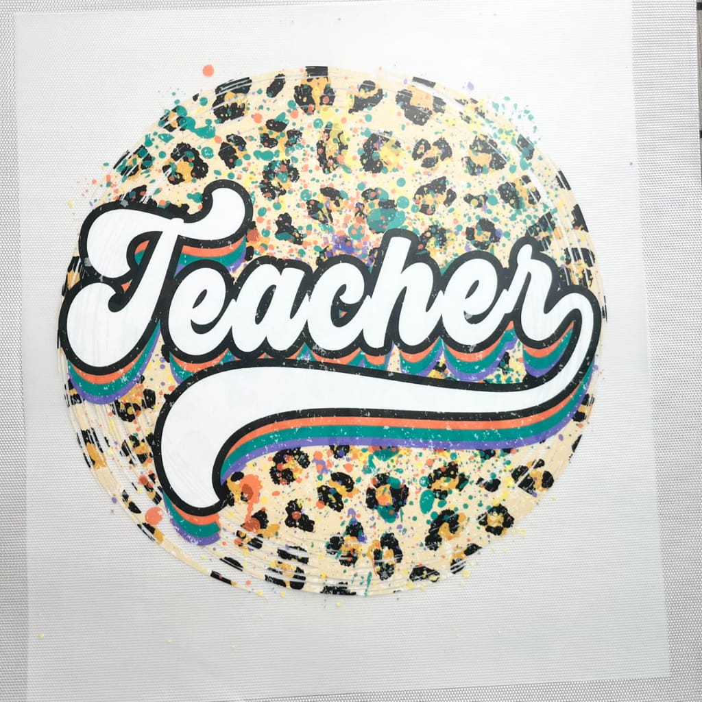 10inch Size DTF Heat Transfer, Teacher