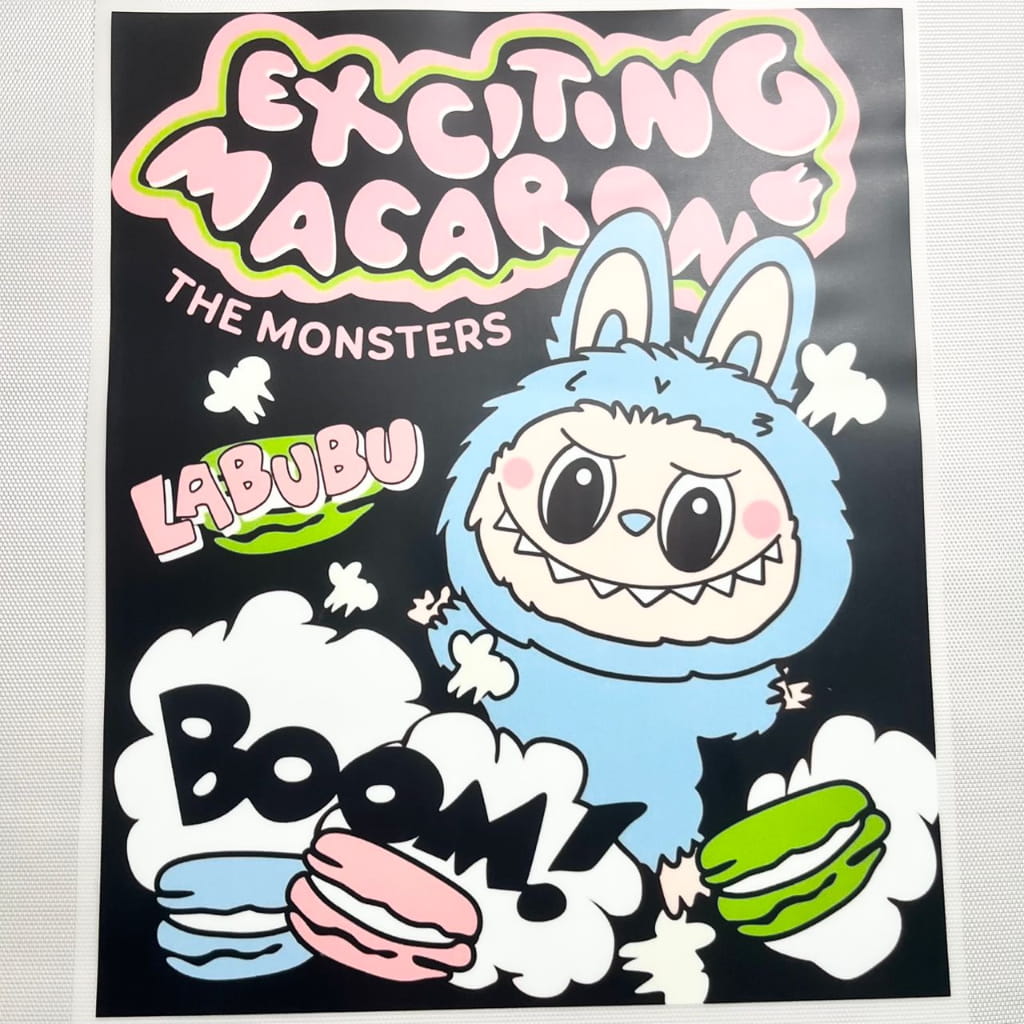10inch Size DTF Heat Transfer, Cartoon , Labubu