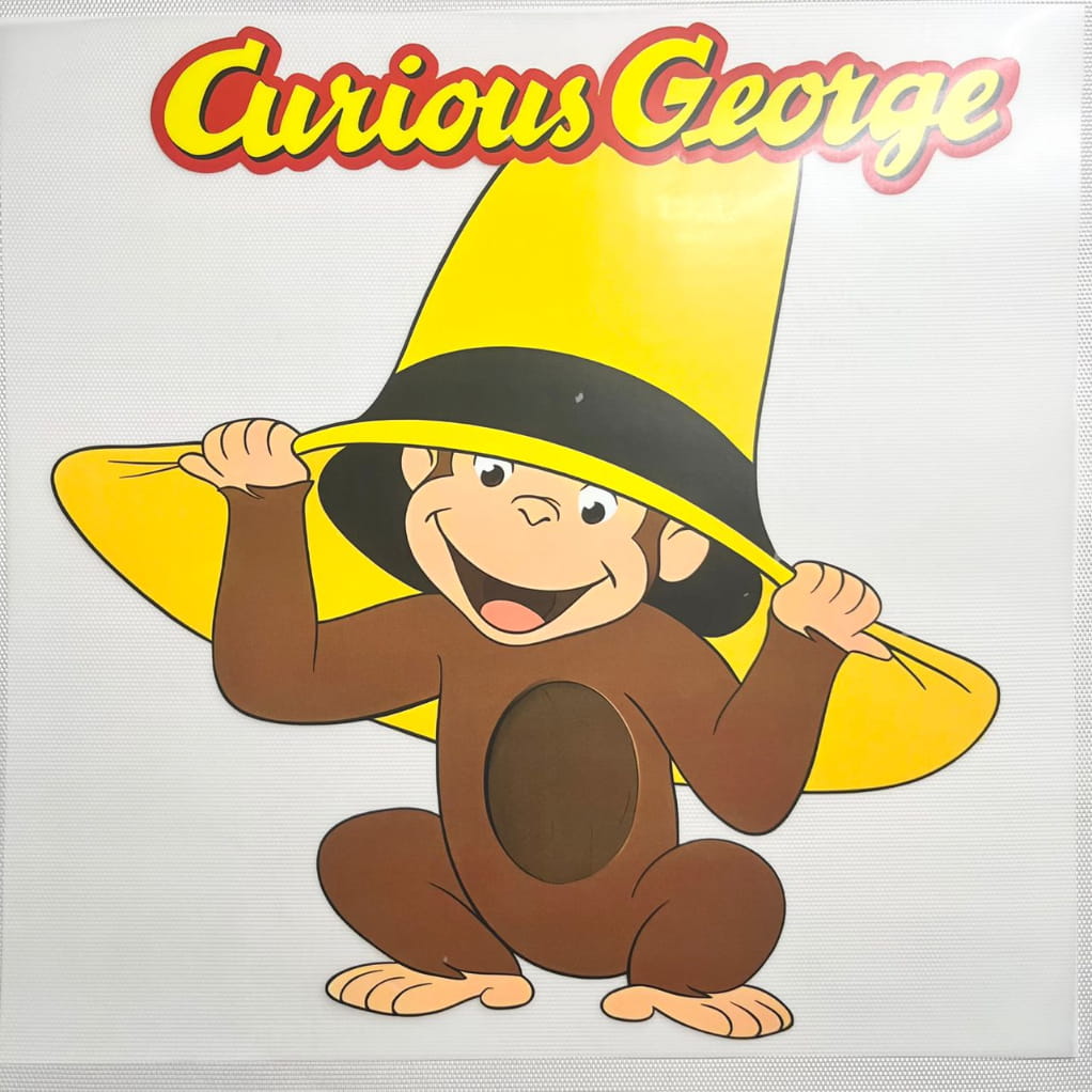 10inch Size DTF Heat Transfer ,Cartoon, Curious George