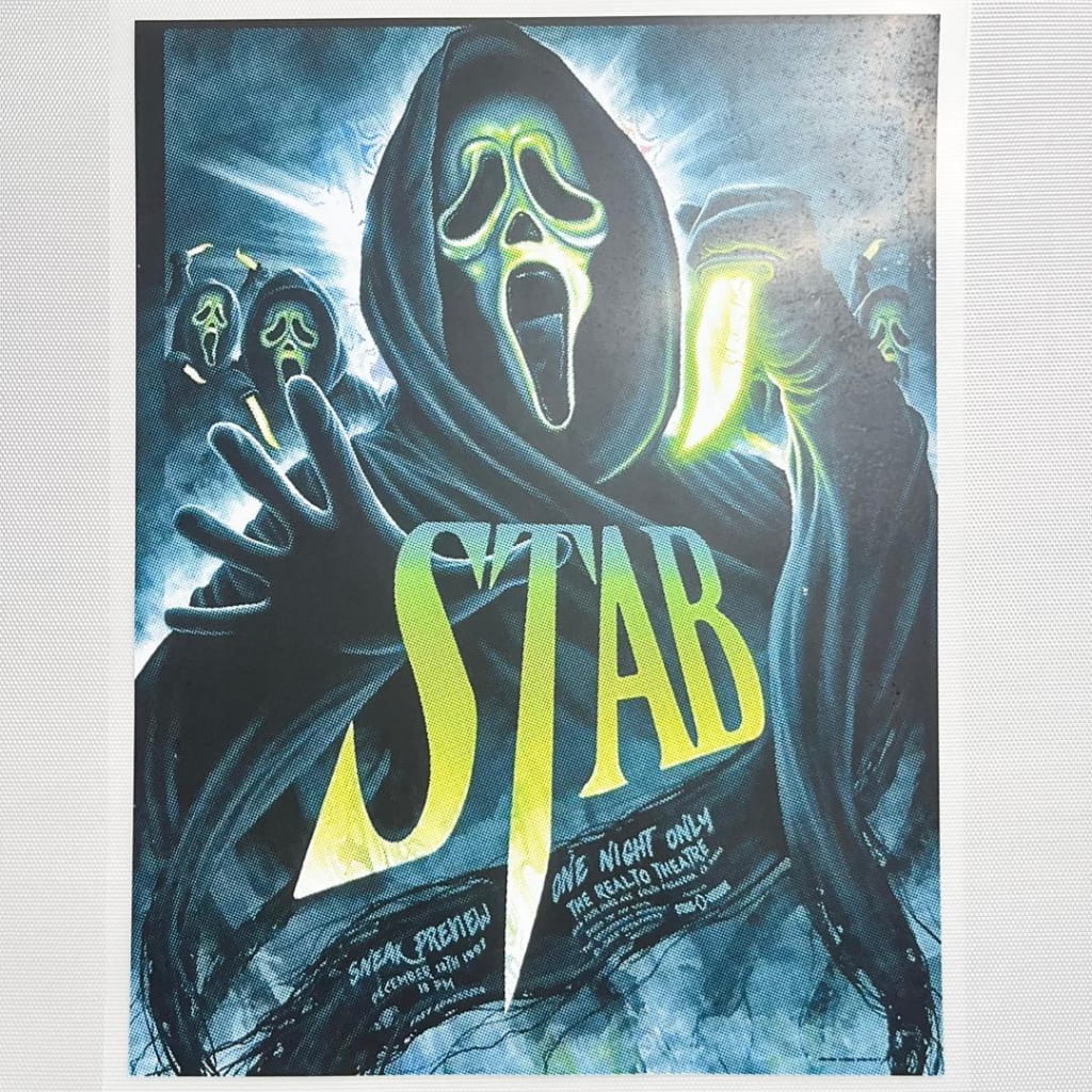10inch Size DTF Heat Transfer ,Halloween ,Horroible, Ghost Face