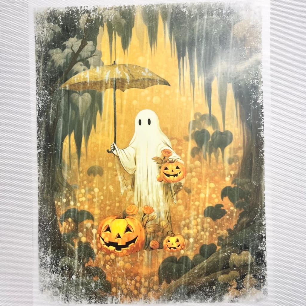 10inch Size DTF Heat Transfer, Halloween ,Horroible, Ghost ,Pumking