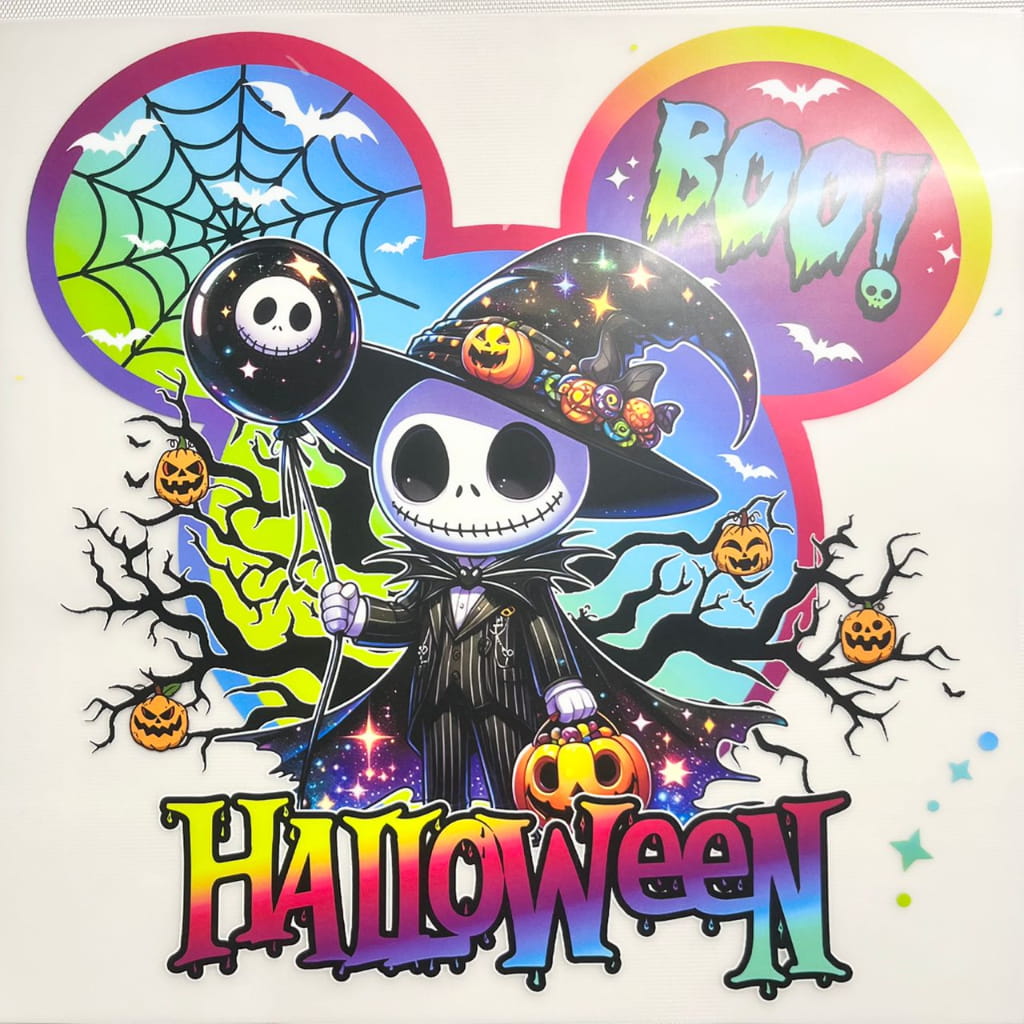 10inch Size DTF Heat Transfer, Halloween ,Horroible ,Jack