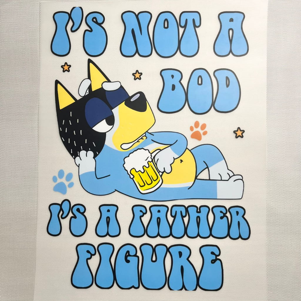 10inch Size DTF Heat Transfer,Cartoon ,Bluey