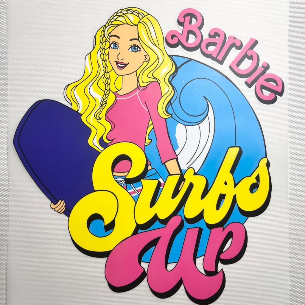 10inch Size DTF Heat Transfer, Cartoon ,Barbie