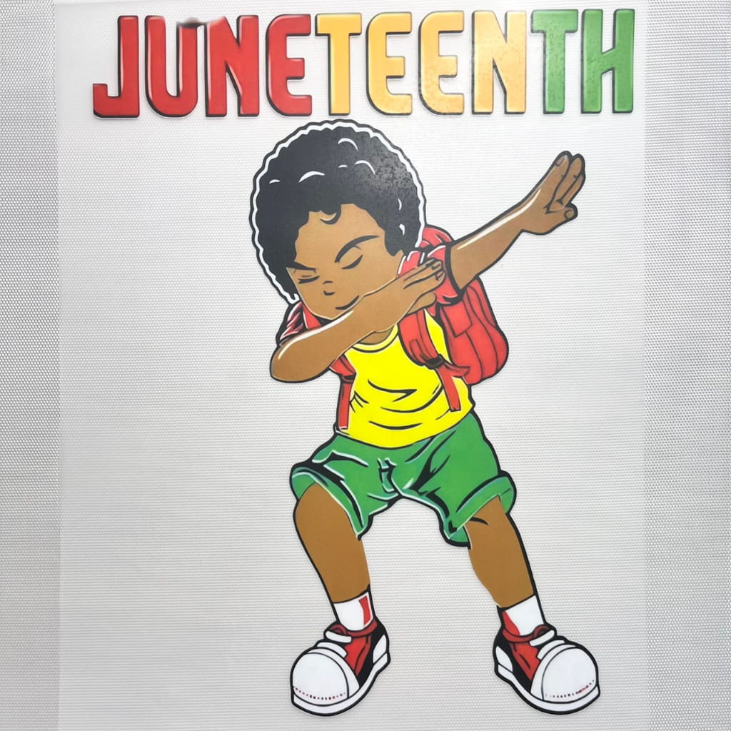 10inch Size DTF Heat Transfer,Juneteenth