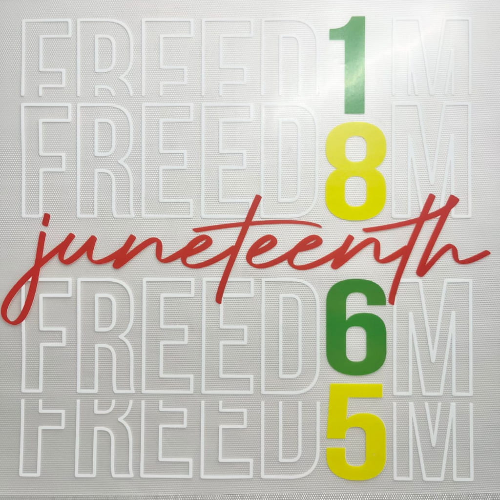 10inch Size DTF Heat Transfer,Juneteenth