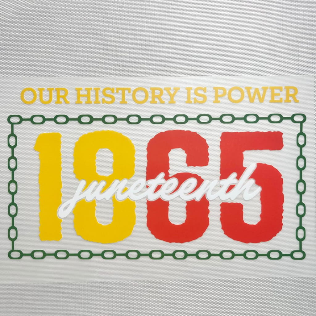 10inch Size DTF Heat Transfer,Juneteenth