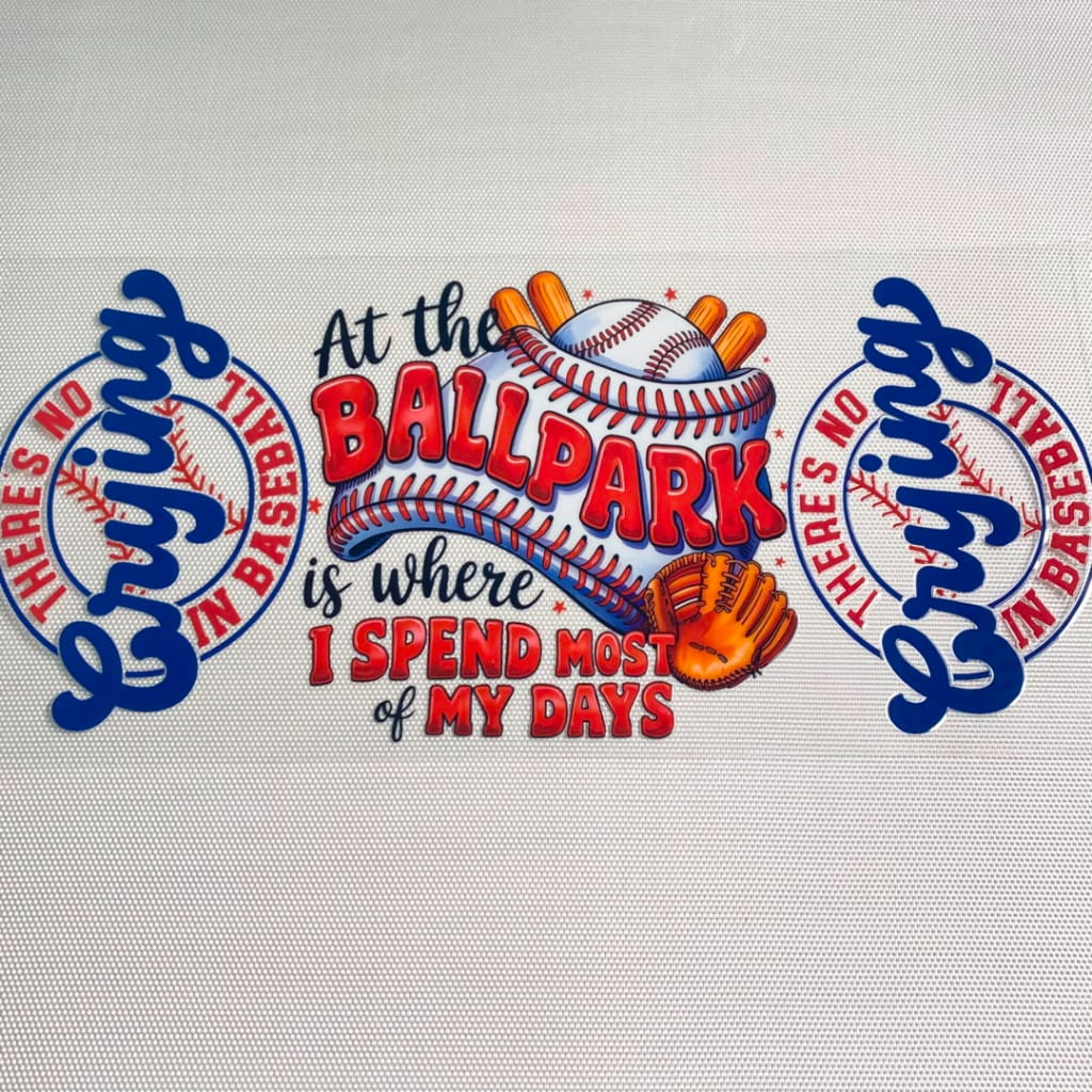 16oz UVDTF Cup Wraps, Sport , Baseball