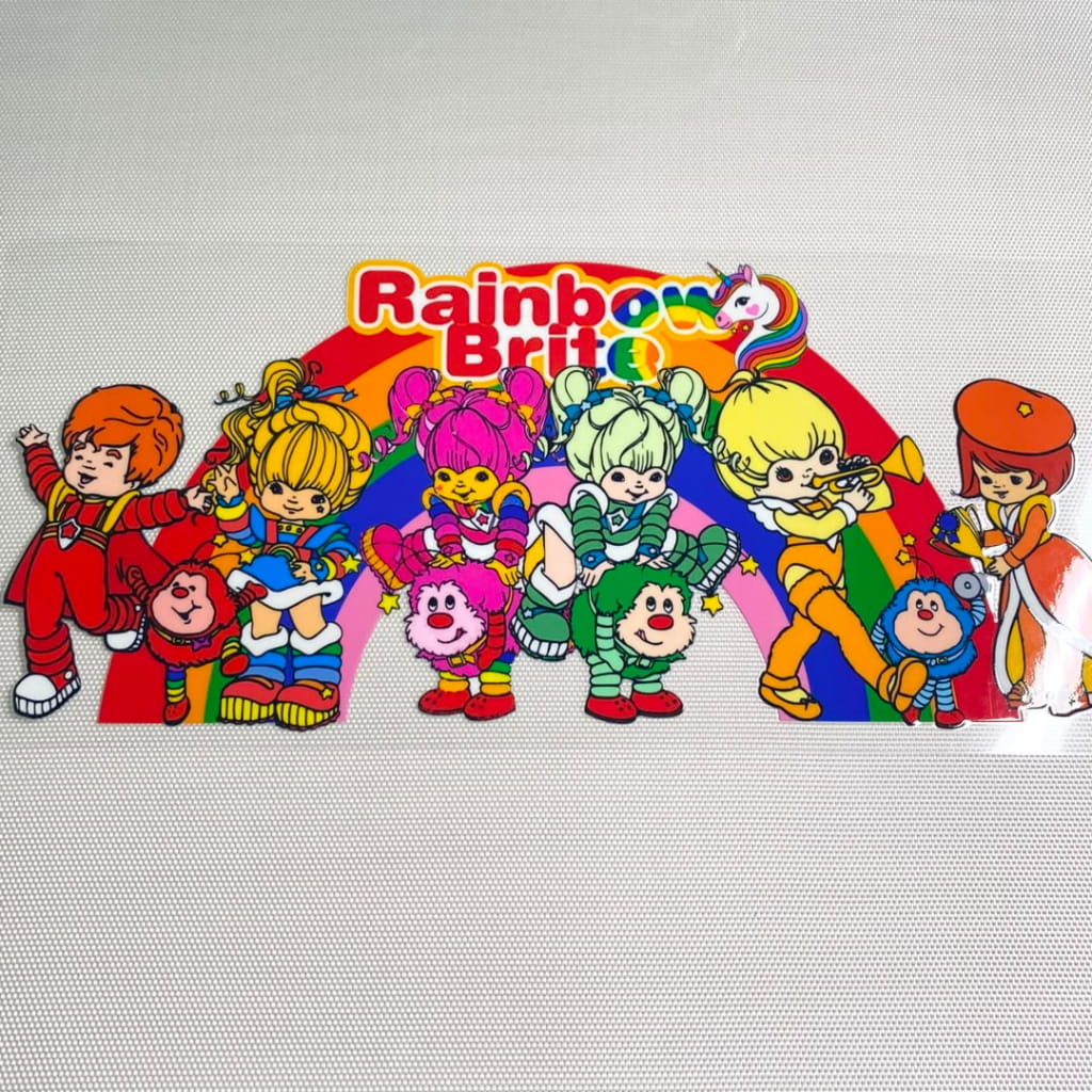 16oz UVDTF Cup Wraps,Cartoon ,Rainbow Brite