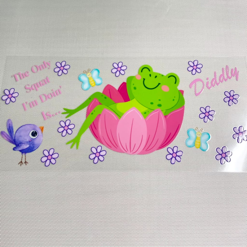 16oz UVDTF Cup Wraps,Cartoon ,Frog