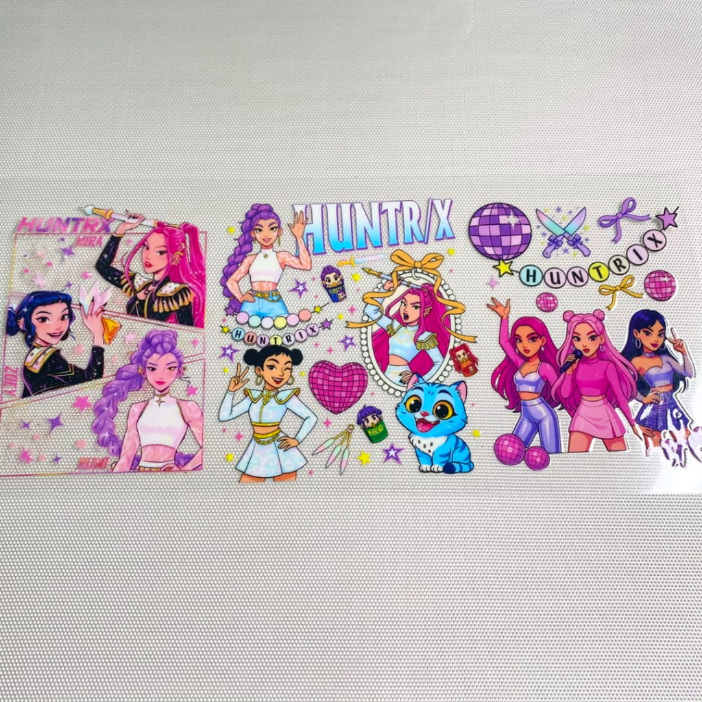16oz UVDTF Cup Wraps,Cartoon , Kpop Girl