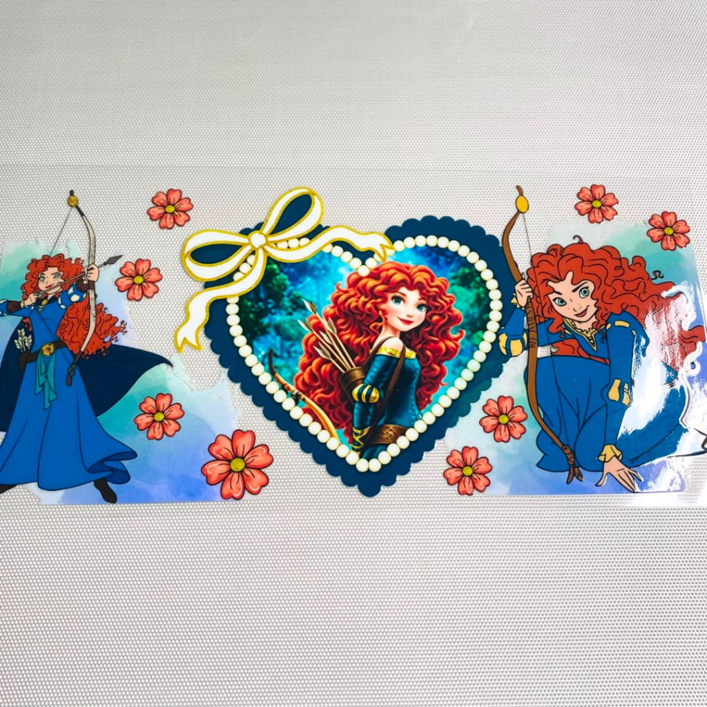 16oz UVDTF Cup Wraps,Cartoon , Princess ,Merida