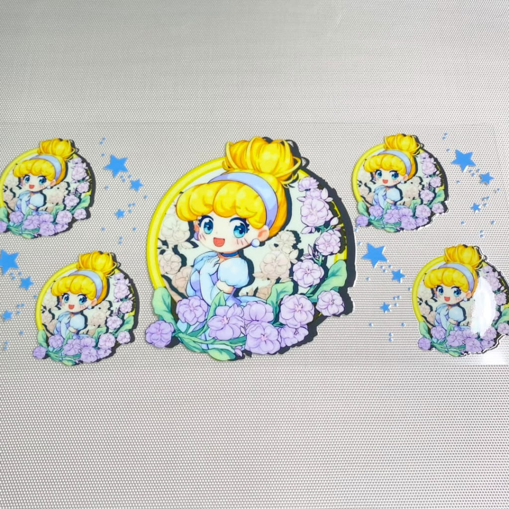 16oz UVDTF Cup Wraps,Cartoon , Princess ,Cinderella Baby