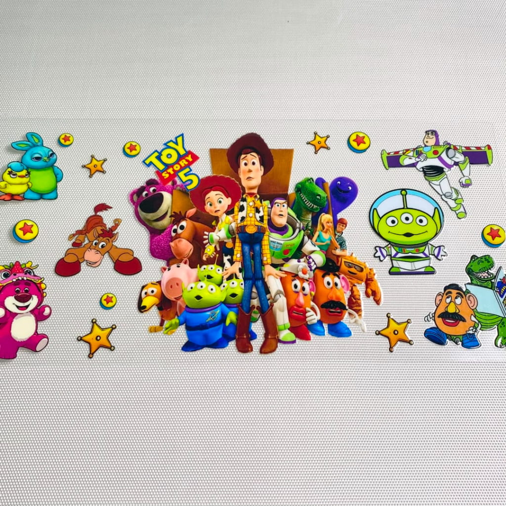 16oz UVDTF Cup Wraps,Cartoon ,Toy Story