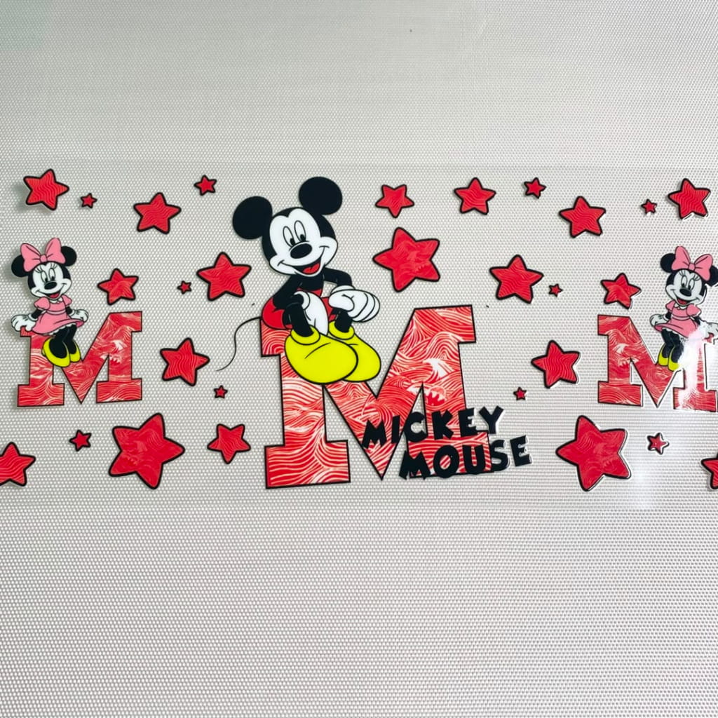 16oz UVDTF Cup Wraps, Cartoon ,Micky