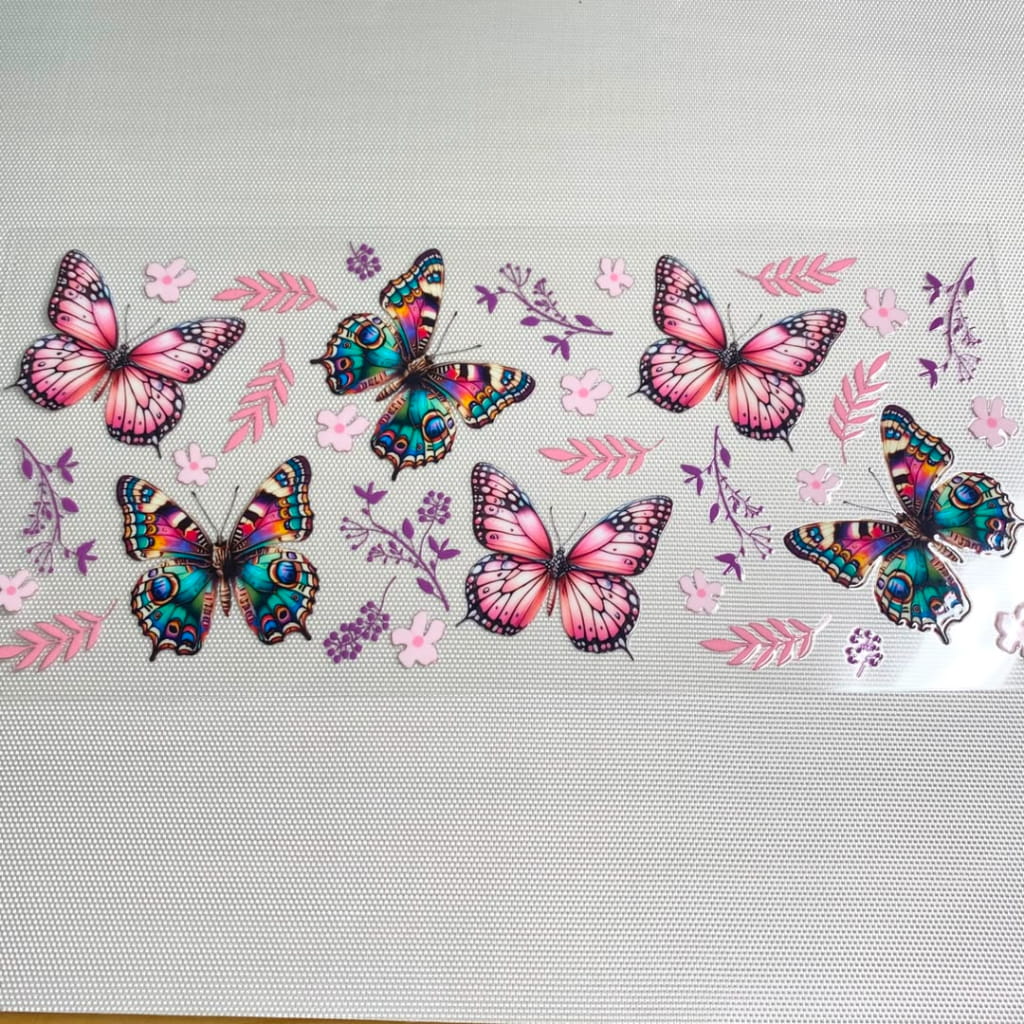 16oz UVDTF Cup Wraps, Animal ,Butterfly
