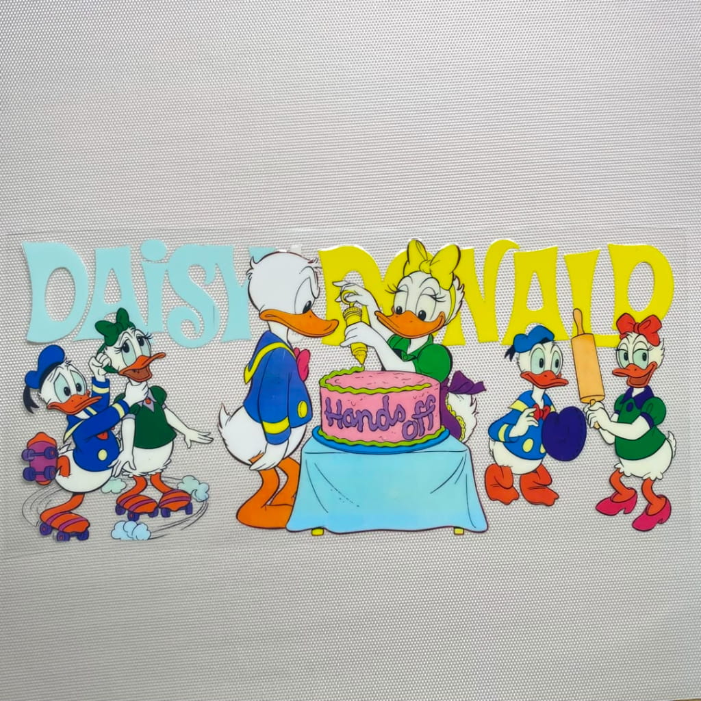 16oz UVDTF Cup Wraps,Cartoon , Daisy & Donald