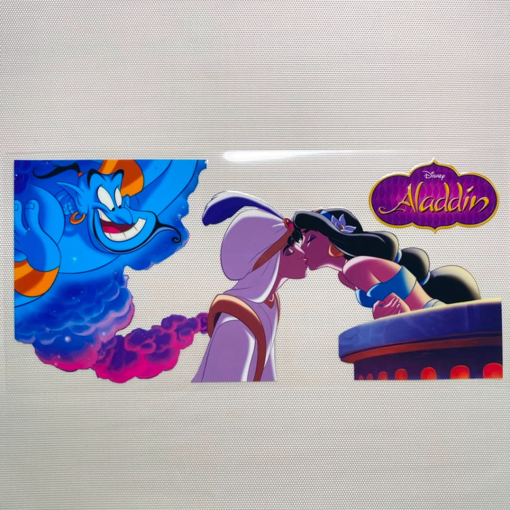 16oz UVDTF Cup Wraps, Cartoon ,Princess , Jasmine ,Aladin