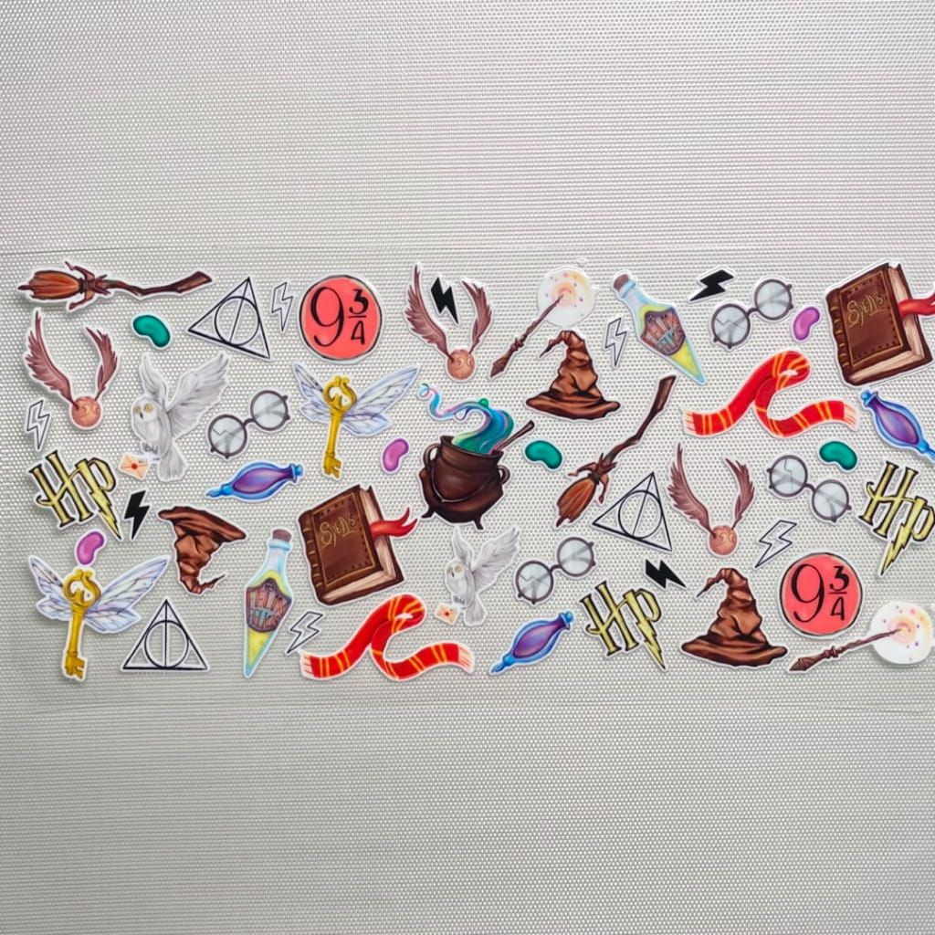 16oz UVDTF Cup Wraps, Cartoon , Harry Potter