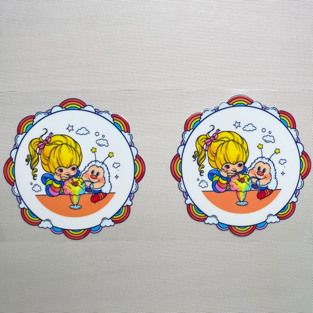 16oz UVDTF Cup Wraps, Cartoon ,Rainbow Brite