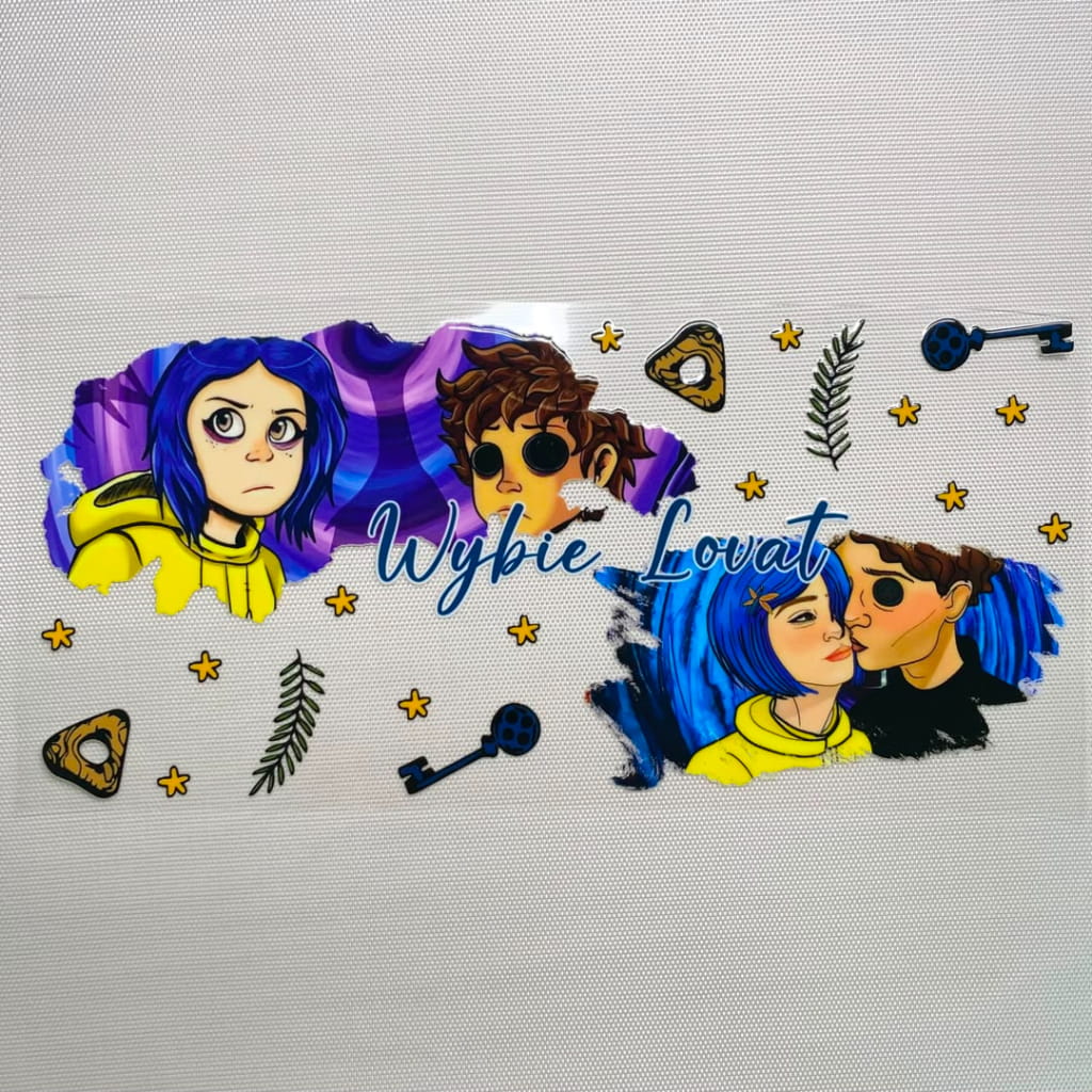 16oz UVDTF Cup Wraps, Cartoon ,Caroline