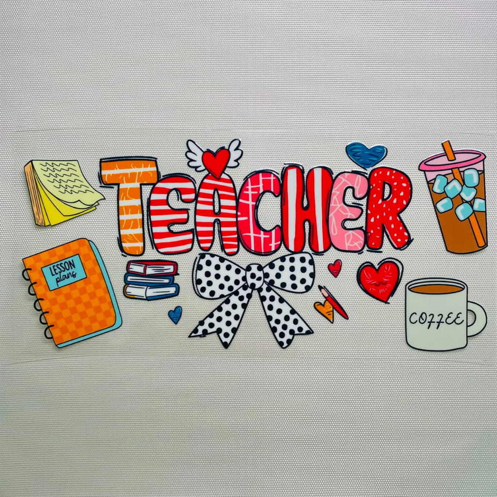 16oz UVDTF Cup Wraps,Teacher