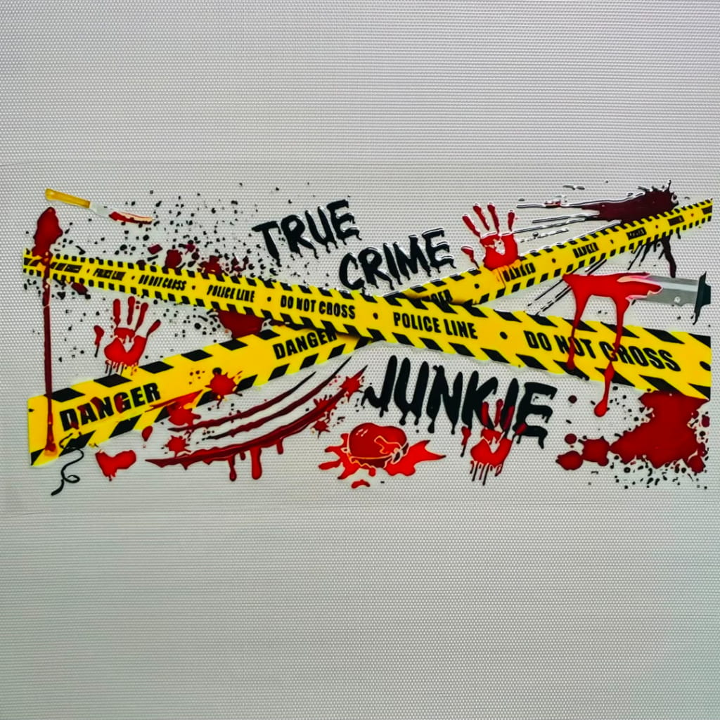 16oz UVDTF Cup Wraps,Bloody Hand ,True Crime